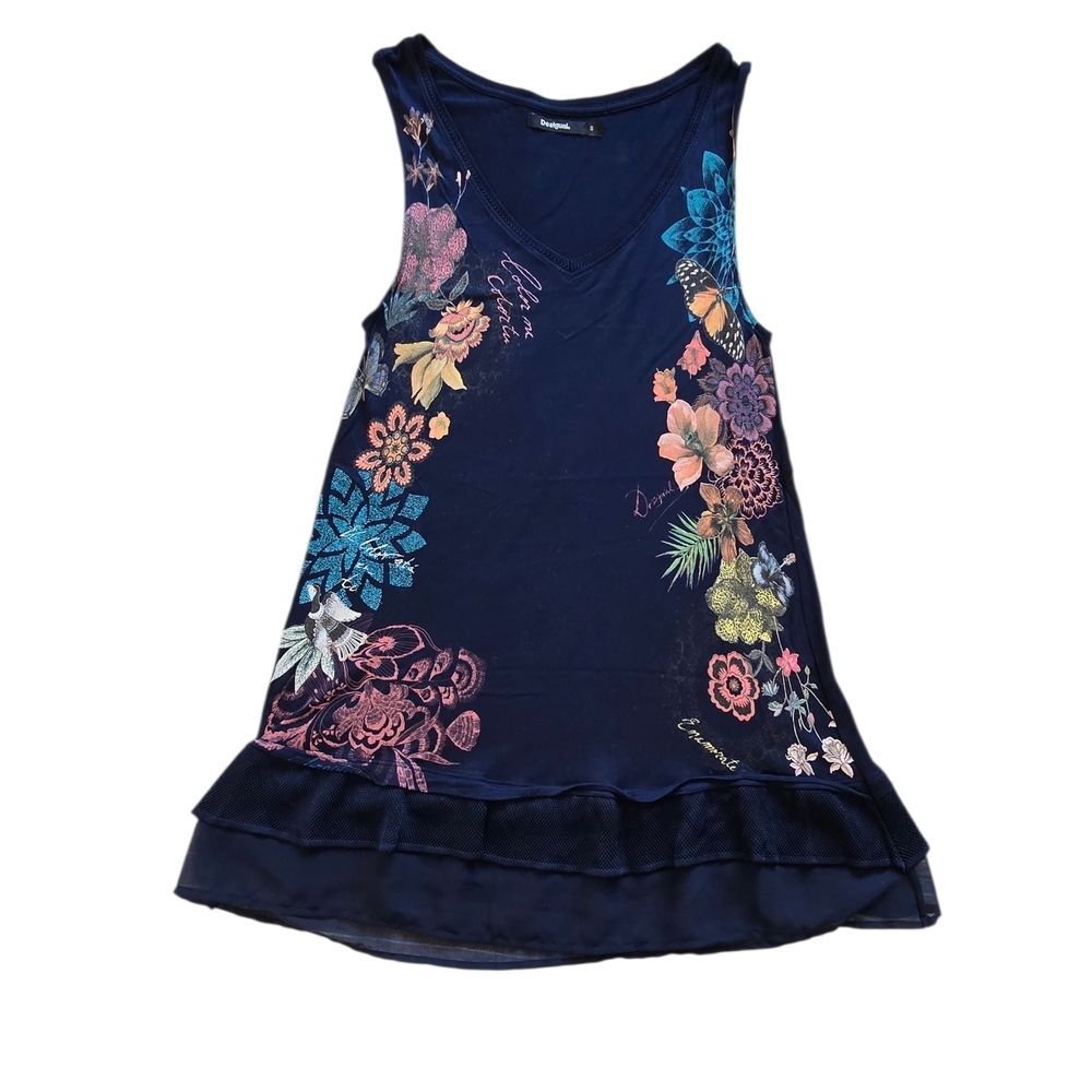 Desigual Multicolor Floral Tunic Top